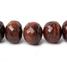 8.5-13mm Red Tiger's Eye faceted rondelle beads 15 inch 44 pieces AA - Beadsofcambay.com