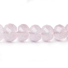 8.5-14mm Rose Quartz faceted rondelle beads 16 inch 50 pieces AA - Beadsofcambay.com
