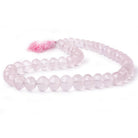 8.5-14mm Rose Quartz faceted rondelle beads 16 inch 50 pieces AA - Beadsofcambay.com