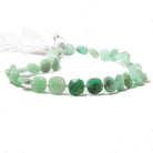 8.5-9.5mm Chrysoprase faceted pillow beads 14 inch 30 pieces - Beadsofcambay.com