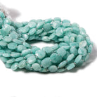 8.5-9mm Amazonite faceted pillow beads 14 inch 33 pieces - Beadsofcambay.com