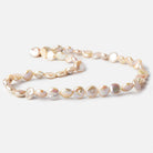 8.5-9mm Ballet Pink Petite Coin Freshwater Pearl 14 inch 40 pieces - Beadsofcambay.com