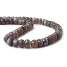 8.5-9mm Mystic Chocolate Moonstone faceted rondelle beads 13 inch 59 pieces A - Beadsofcambay.com
