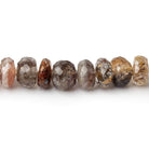8.5-9mm Multi Rutilated Quartz Faceted Rondelle 15 inch 75 pieces A - Beadsofcambay.com