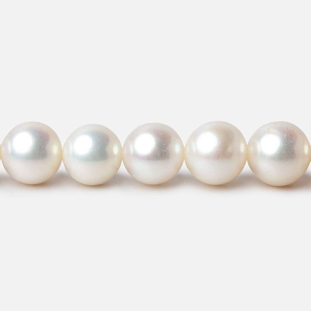 8.5-9mm Off White Round Pearls 15 inch 46 pieces AAA - Beadsofcambay.com