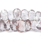 9x6-17x12mm Moss Amethyst Pavilion Faceted Pears 7 inch 47 beads - Beadsofcambay.com