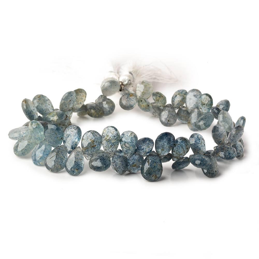 8.5x6-10x7mm Apatite in Quartz Beads Faceted Pear Beads 8 inch 67 pieces - Beadsofcambay.com