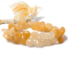 8.5x8.5mm Aragonite faceted heart beads 8 inch 48 pieces - Beadsofcambay.com