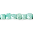 8mm Amazonite Faceted Cube Beads 8 inch 27 pieces - Beadsofcambay.com
