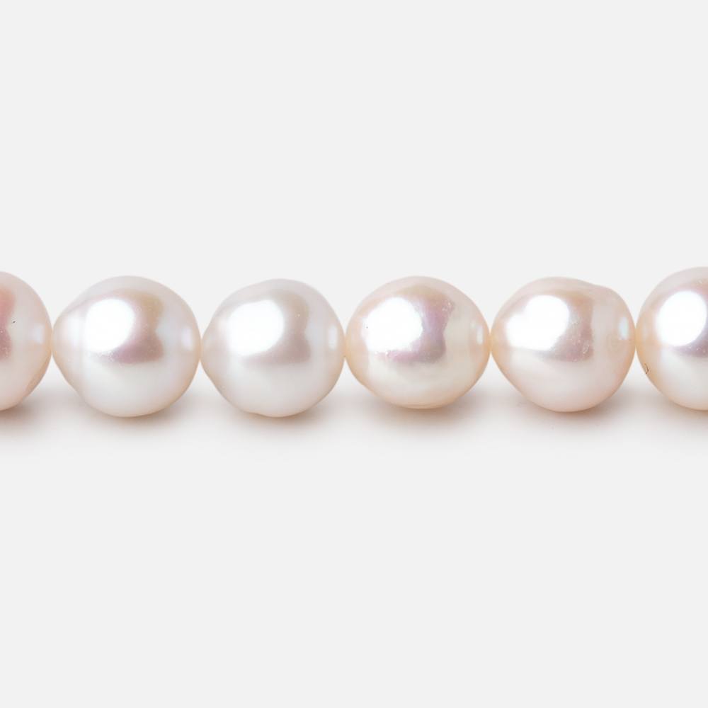 8mm Creamy White Baroque Freshwater Pearls 15.5 inch 48 Beads AA - Beadsofcambay.com