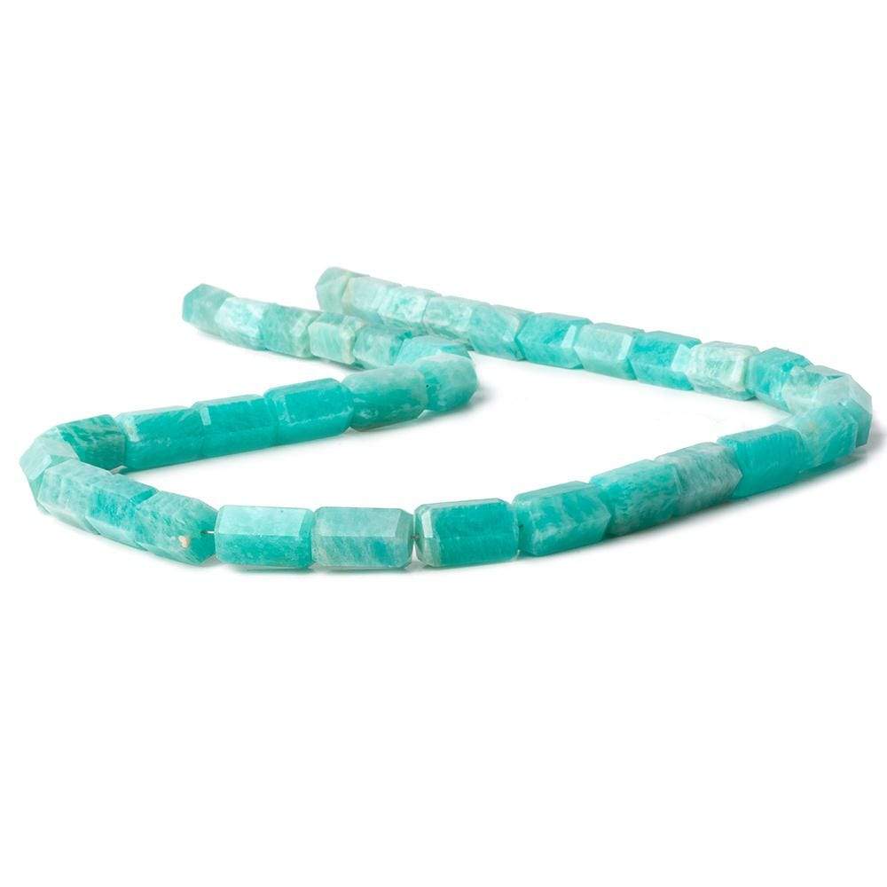 8mm diameter Amazonite faceted hexagon tubes 18 inch 36 beads AAA - Beadsofcambay.com