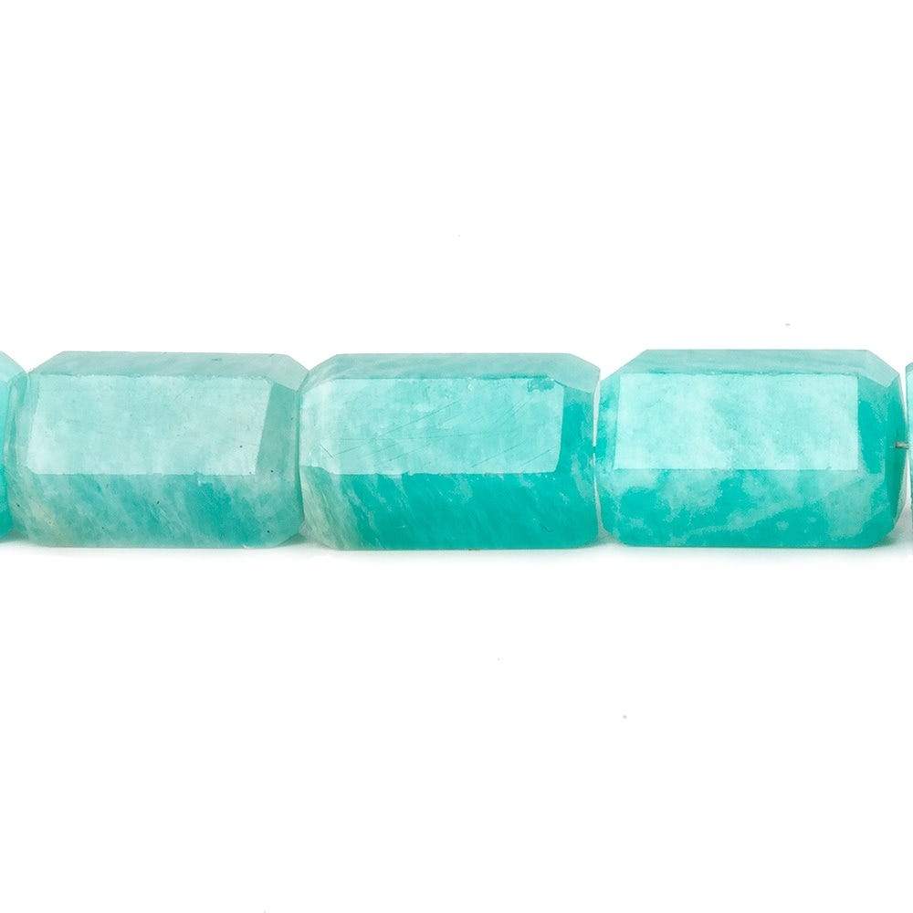 8mm diameter Amazonite faceted hexagon tubes 18 inch 36 beads AAA - Beadsofcambay.com