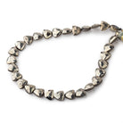 8mm Golden Pyrite Straight Drilled Faceted Flat Trillion 9 inches 29 beads - Beadsofcambay.com
