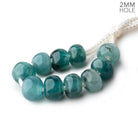 8mm Grandidierite 2mm Large Hole Plain Rondelle Set of 10 - Beadsofcambay.com