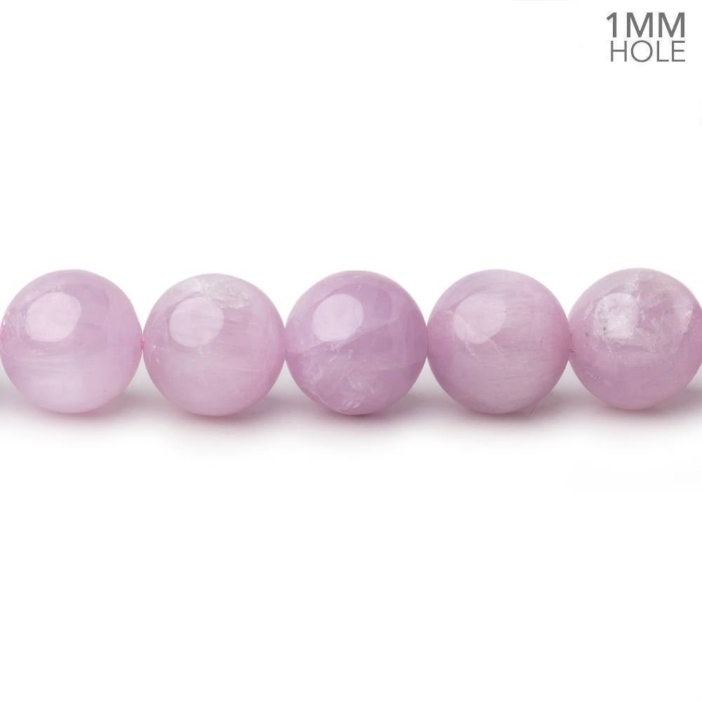 8mm Kunzite Plain Round Beads 16 inch 51 pieces 1mm hole - Beadsofcambay.com