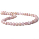 8mm Kunzite Plain Rounds 16 inch 51 beads AA - Beadsofcambay.com