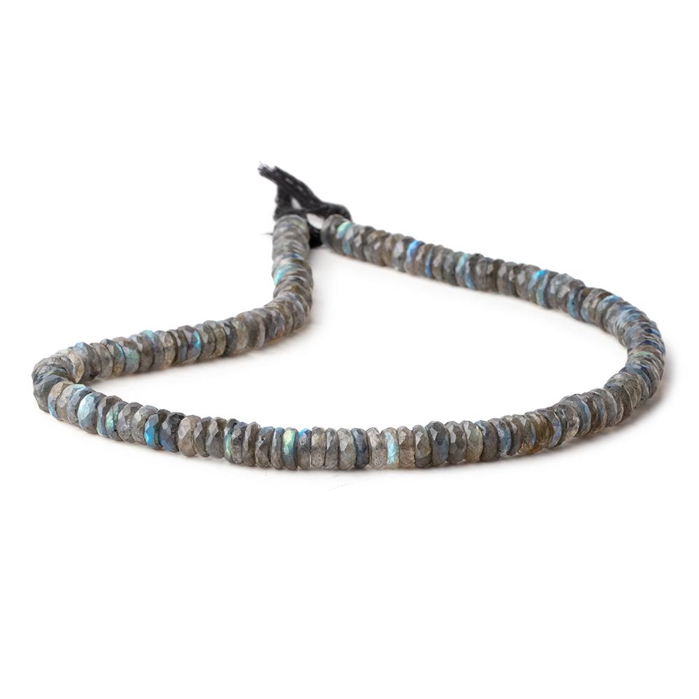 8mm Labradorite Faceted Heshi Beads 15 inch 135 pieces - Beadsofcambay.com