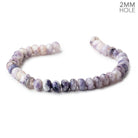 8mm Morado Purple Opal 2mm Large Hole Faceted Rondelles 8 inch 36 Beads - Beadsofcambay.com