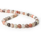 8mm Multi Color Moonstone Plain Rounds 16 inch 50 beads AA - Beadsofcambay.com