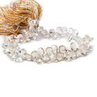 8mm Multi Color Topaz Faceted Pear Beads AAA Grade 8.5 inch 74 beads - Beadsofcambay.com