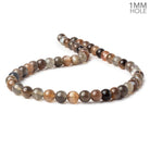 8mm Multi Moonstone plain round beads 16 inch 50 beads AAA 1mm large hole - Beadsofcambay.com