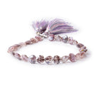 8mm Mystic Moss Amethyst Faceted Heart Beads 8 inch 27 pieces - Beadsofcambay.com