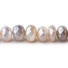 8mm Mystic Multi Color Moonstone faceted rondelles 14 inch 58 pieces - Beadsofcambay.com