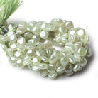 8mm Mystic Prehnite Plain Pillow Beads 8 inch 47 beads - Beadsofcambay.com