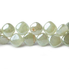 8mm Mystic Prehnite Plain Pillow Beads 8 inch 47 beads - Beadsofcambay.com