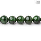 8mm Nephrite Jade Plain Round Beads 15 inch 48 pieces 1mm Hole - Beadsofcambay.com