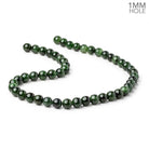 8mm Nephrite Jade Plain Round Beads 15 inch 48 pieces 1mm Hole - Beadsofcambay.com