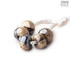 8mm Schalenblende 2mm Large Hole Plain Rondelle Set of 5 - Beadsofcambay.com