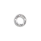 8mm Sterling Silver Hammered Jump Ring Connector 4mm ID Set of 10 pieces - Beadsofcambay.com
