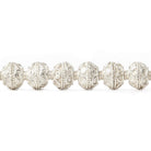 8mm Sterling Silver Plated Copper Bead Cap Roval Petite Persian Circle 8 inch 54 beads - Beadsofcambay.com