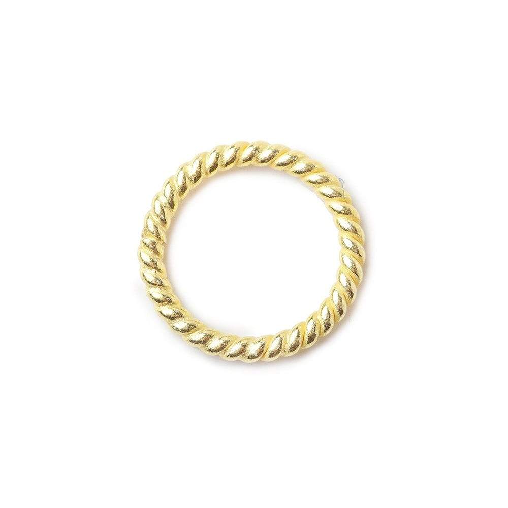 8mm Twisted Vermeil Jumpring 10 pcs per bag - Beadsofcambay.com