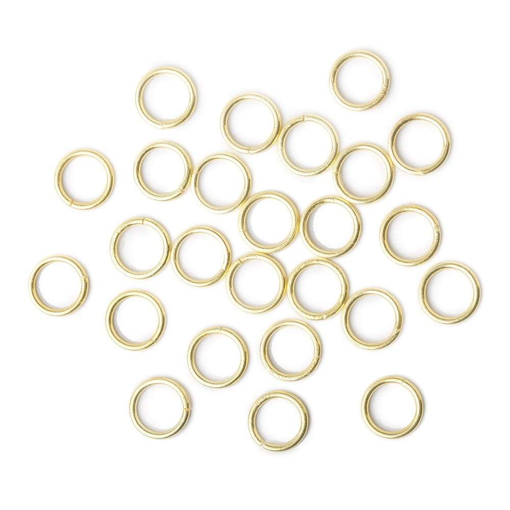 8mm Vermeil Plain Jumpring 25 pcs per bag - Beadsofcambay.com