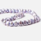 8x10-7.5x10.5mm Lilac Baroque 2.5mm large hole Pearls 15 in. 49 pcs - Beadsofcambay.com