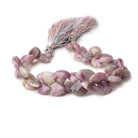 8x10-8x12mm Ruby in Marble Matrix Faceted Fan Beads 7 inch 50 pieces - Beadsofcambay.com