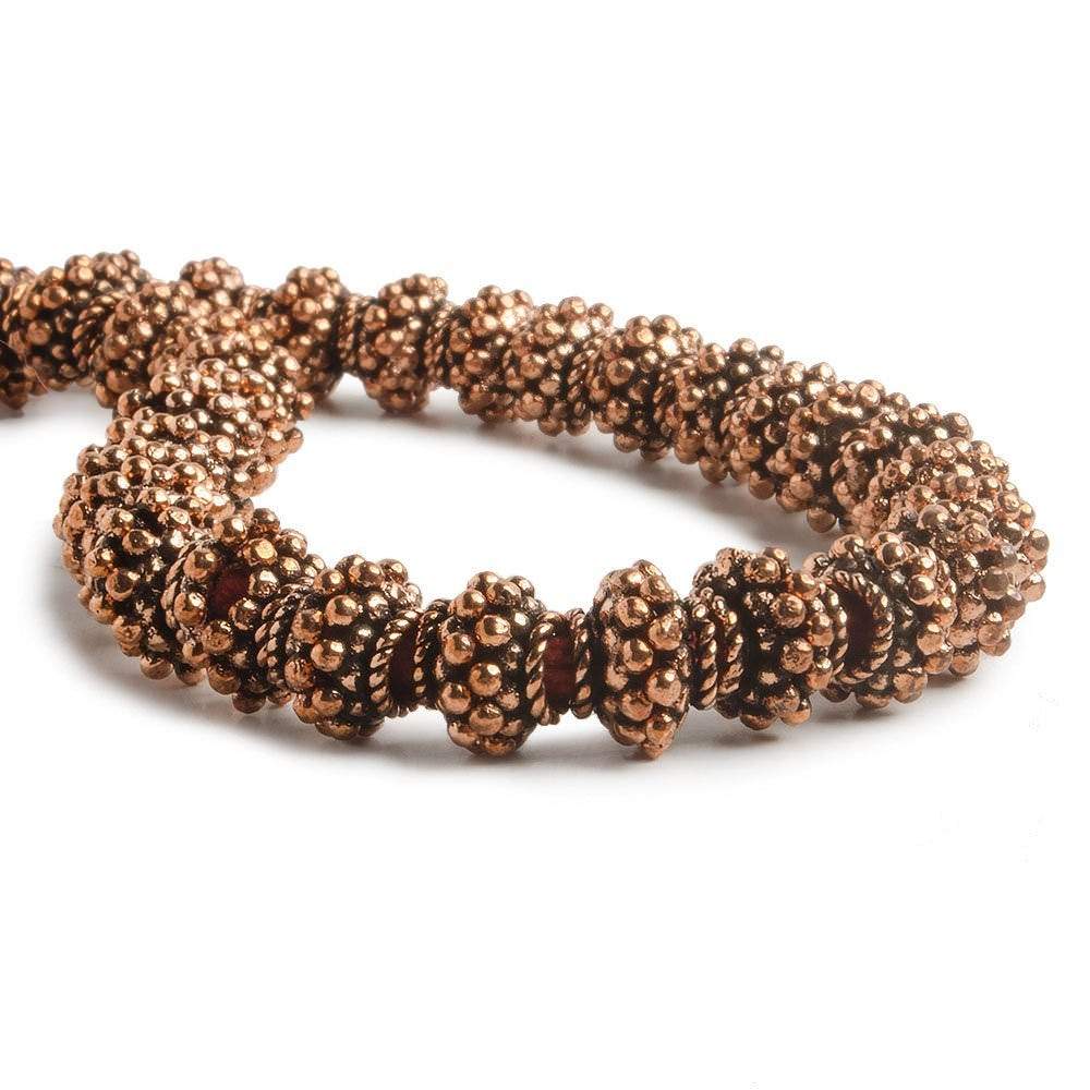 8x4mm Copper Bead Cap 8 inch 60 pcs - Beadsofcambay.com