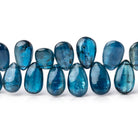 8x5-10x6mm Blue Kyanite Plain Pear Beads 7.5 inch 50 pieces - Beadsofcambay.com