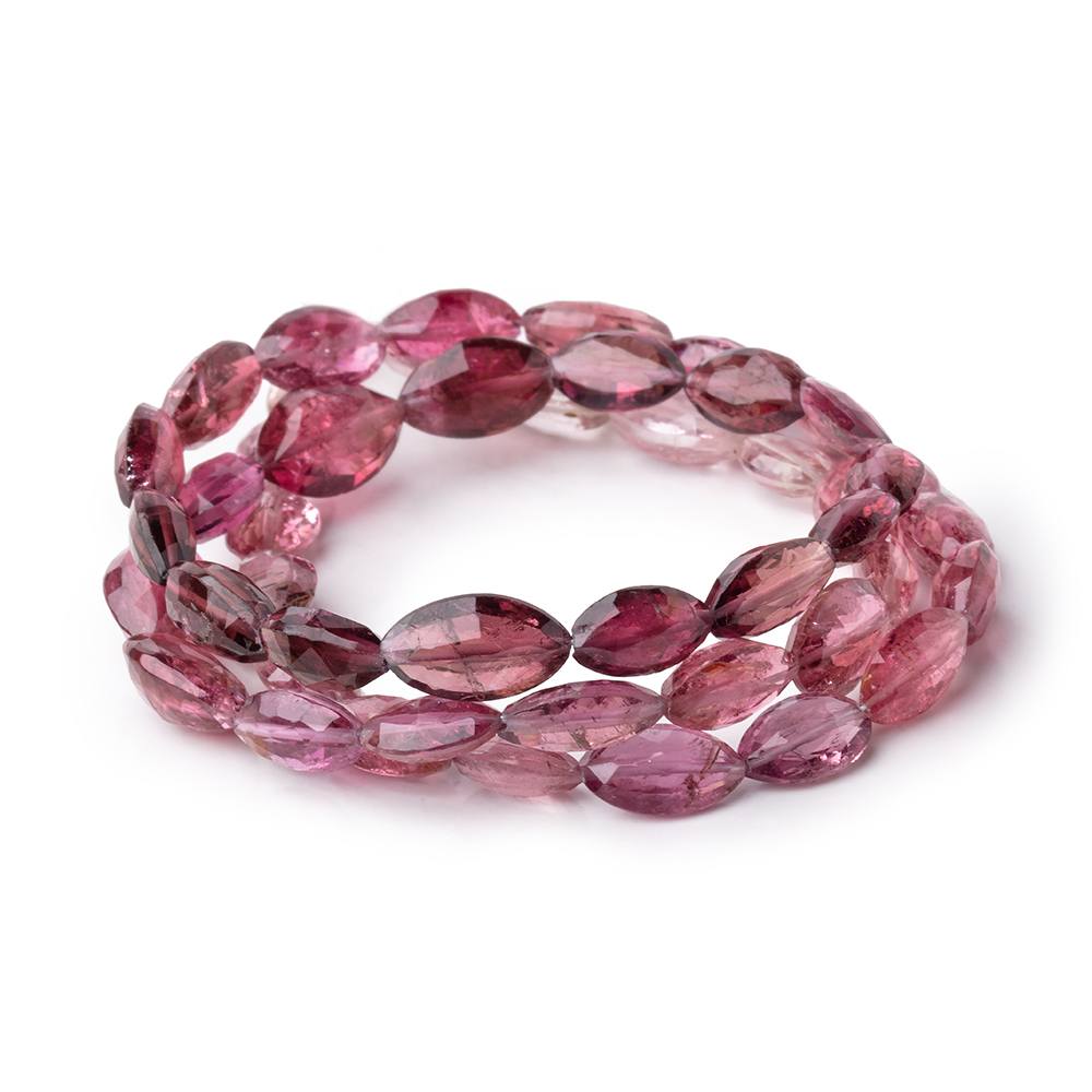 8x5-11x6mm Rubelite Tourmaline Faceted Marquise Beads 18 inch 49 pieces AAA - Beadsofcambay.com