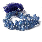 8x5-12x7mm Kyanite Tear Drop Briolette 8 inch 78 pieces - Beadsofcambay.com
