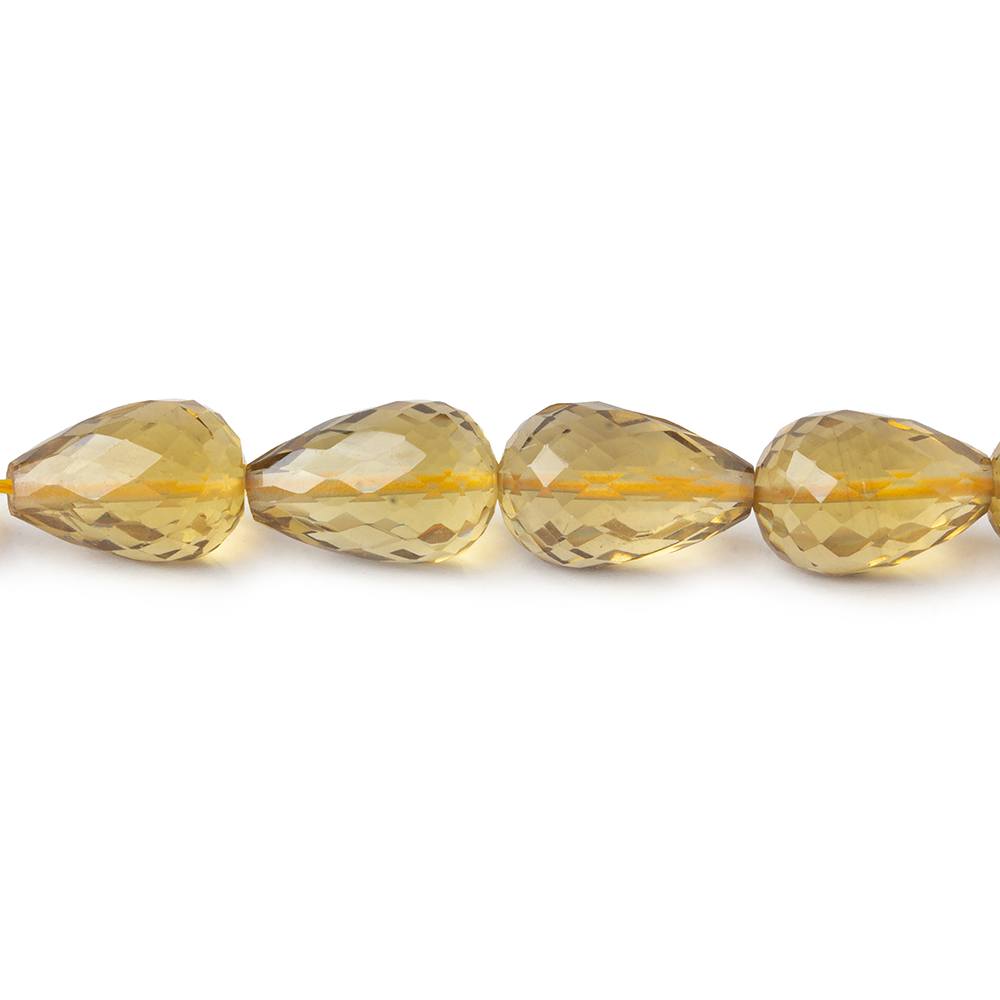 8x5-12x8mm Whiskey Quartz straight drilled faceted tear drops 15.5 inch 38 pieces - Beadsofcambay.com