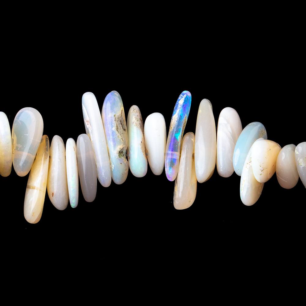 8x5-13x5mm Australian Opal Top Drill Plain Nuggets 18 inch 206 beads - Beadsofcambay.com