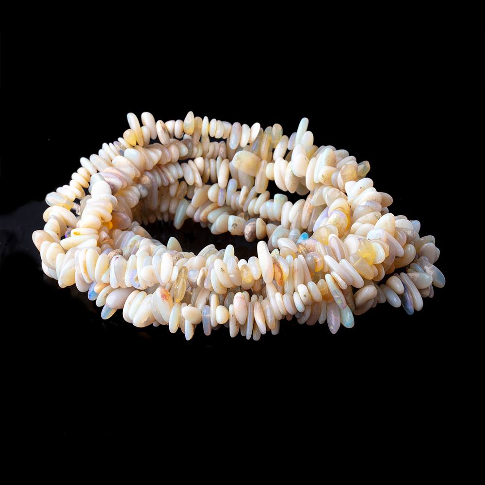 8x5-13x5mm Australian Opal Top Drill Plain Nuggets 18 inch 206 beads - Beadsofcambay.com