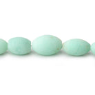 8x5-14x10mm Matte Tanzanian Green Opal Plain Barrel Beads 18 inch 42 pieces AA - Beadsofcambay.com