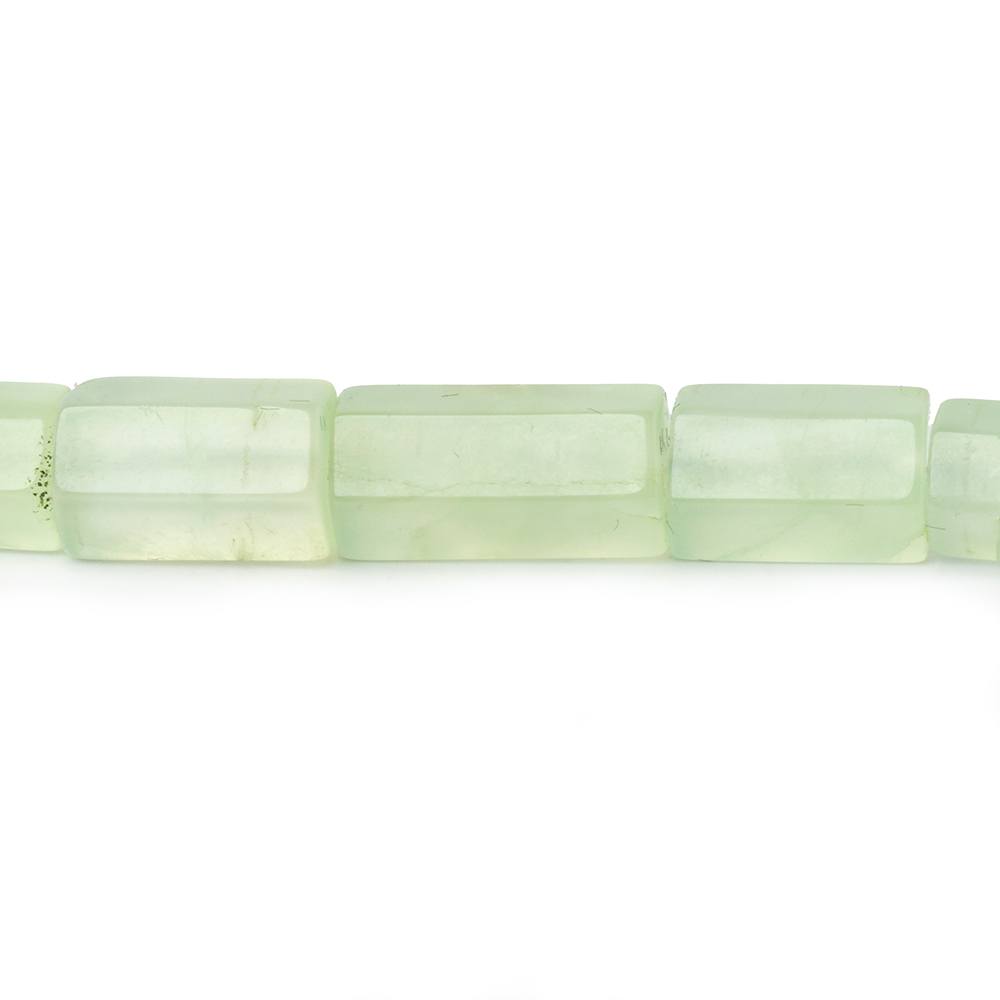 8x5-15x7mm Prehnite Faceted Tubes 17.75 inch 40 pieces - Beadsofcambay.com