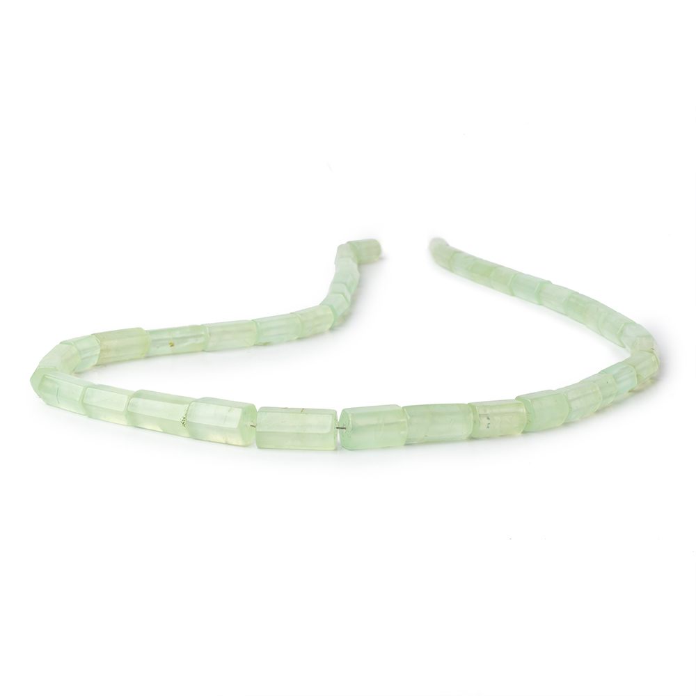 8x5-15x7mm Prehnite Faceted Tubes 17.75 inch 40 pieces - Beadsofcambay.com