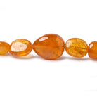 8x5-17x13mm Mandarin Garnet plain nugget beads 20 inch 49 pieces AA - Beadsofcambay.com