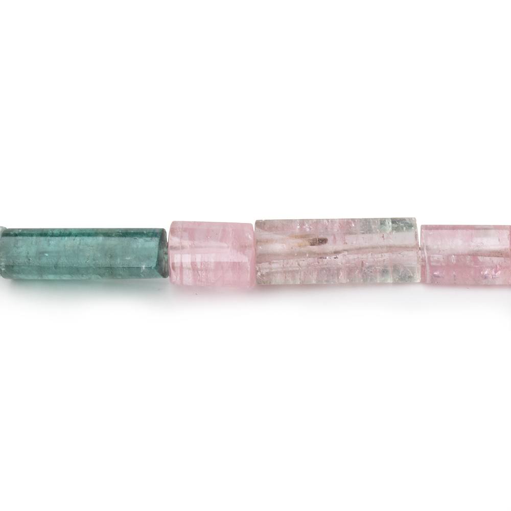 8x5-17x5mm Multi Color Tourmaline Plain Tube Beads 16 inch 32 pieces AA - Beadsofcambay.com